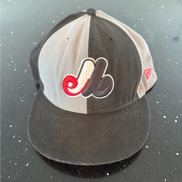 Two-Tone Black and Gray Mizuno New Era  Logo Hat - Picture 3 of 5